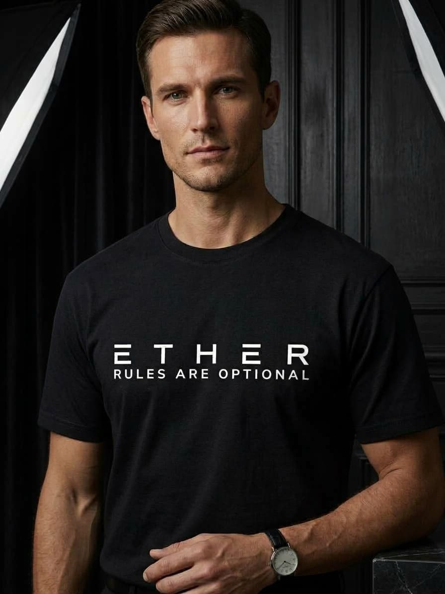ETHER SIGNATURE MARK PREMIUM T SHIRT ..